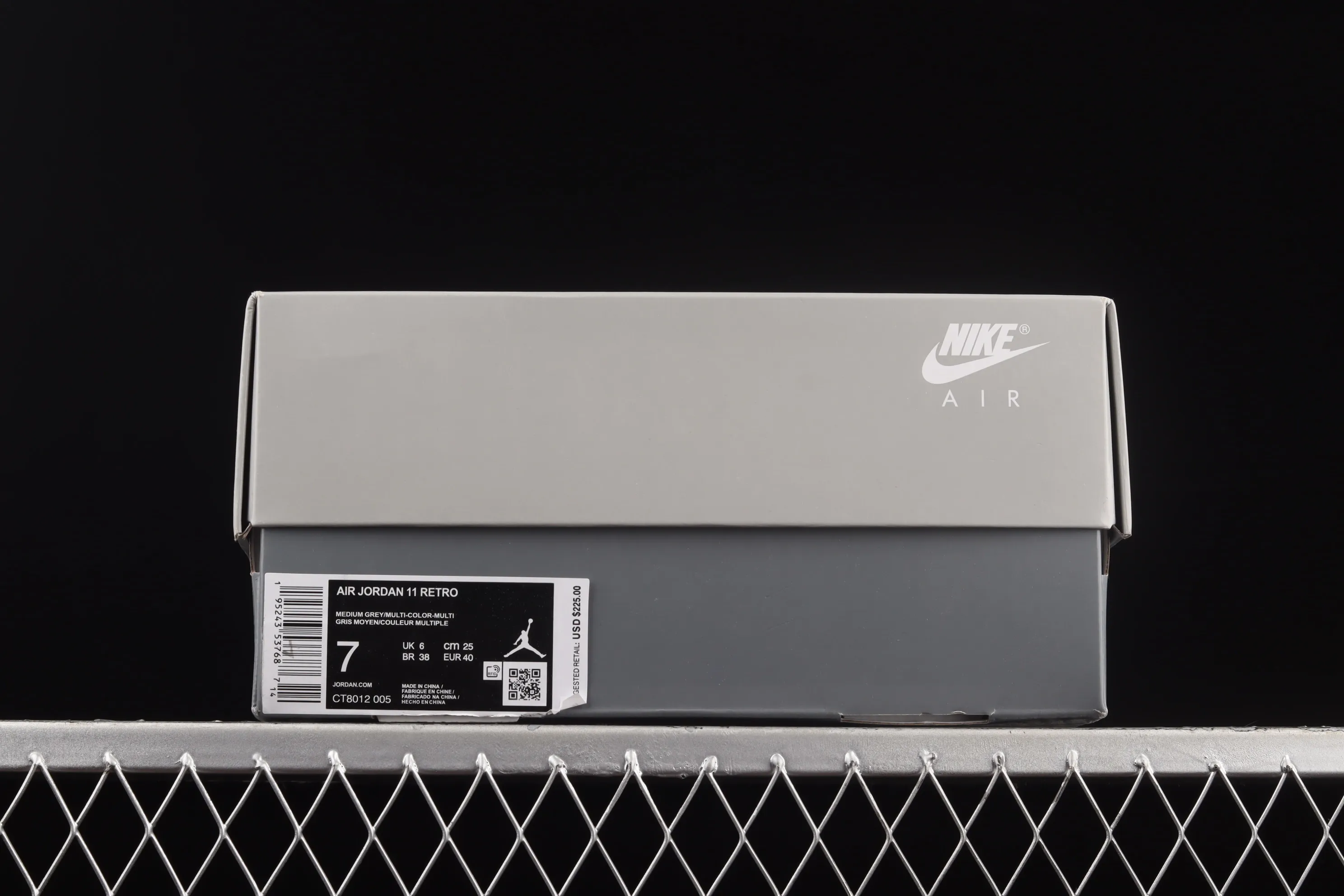 All categories Air Jordan Jordan series basketball shoes Air Jordan 11 F version Air Jordan 11 Retro "Cool Grey" AJ11 Joe 11 new cool gray CT8012-005